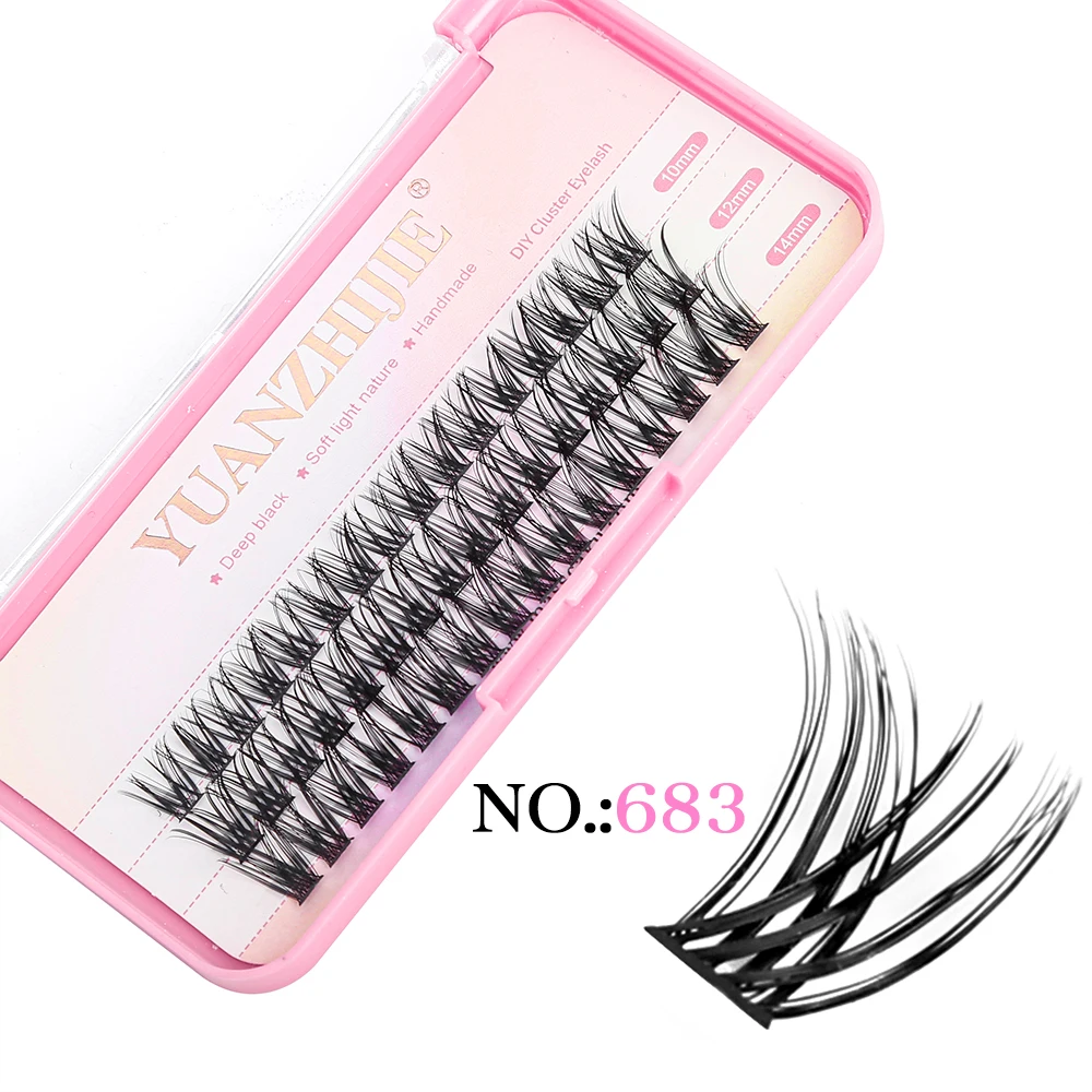 YUANZHIJIE DIY Clusters Little Devil Cosplay Eyelash Extensions Russian Faux Mink False Eyelashes Segemented Wispy Makeup Lashes - Image 13