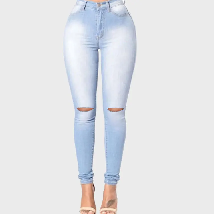 2023 New Vintage Women Jeans Slim Fit High Waist Denim Pencil Pants Bootcut Summer Pull-on Skinny Jeans Blu Fashion Holee - Image 9
