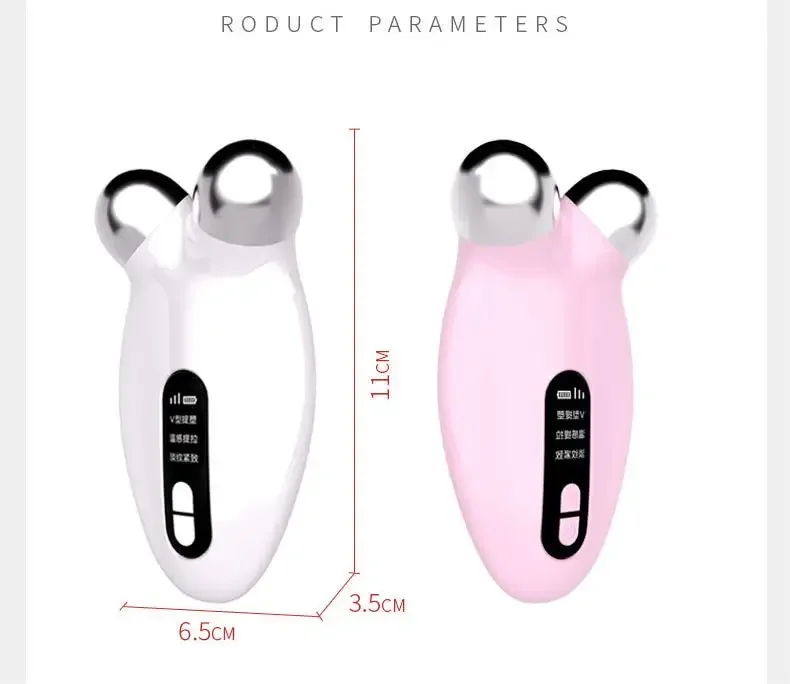 Ems Microcurrent Facial Beauty Anti-cellulite Double Chin Thermal Vibration Massage Machine Face Lift Firming and Tender Skin - Image 5