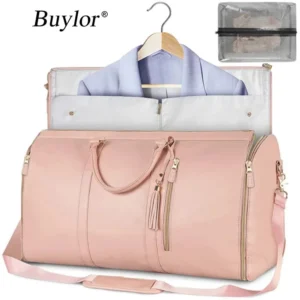 Buylor Large Capacity Travel Duffle Bag Women's Handbag Foldable Suitbag Waterproof Clothes Totes Gym Bag Outdoor Fitness Bags