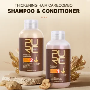 PURC Hair Shampoo Conditioner Ginger Nourishing Root Thickening Scalp Treatment Cleaning Smoothing Hair Care Products 600ml