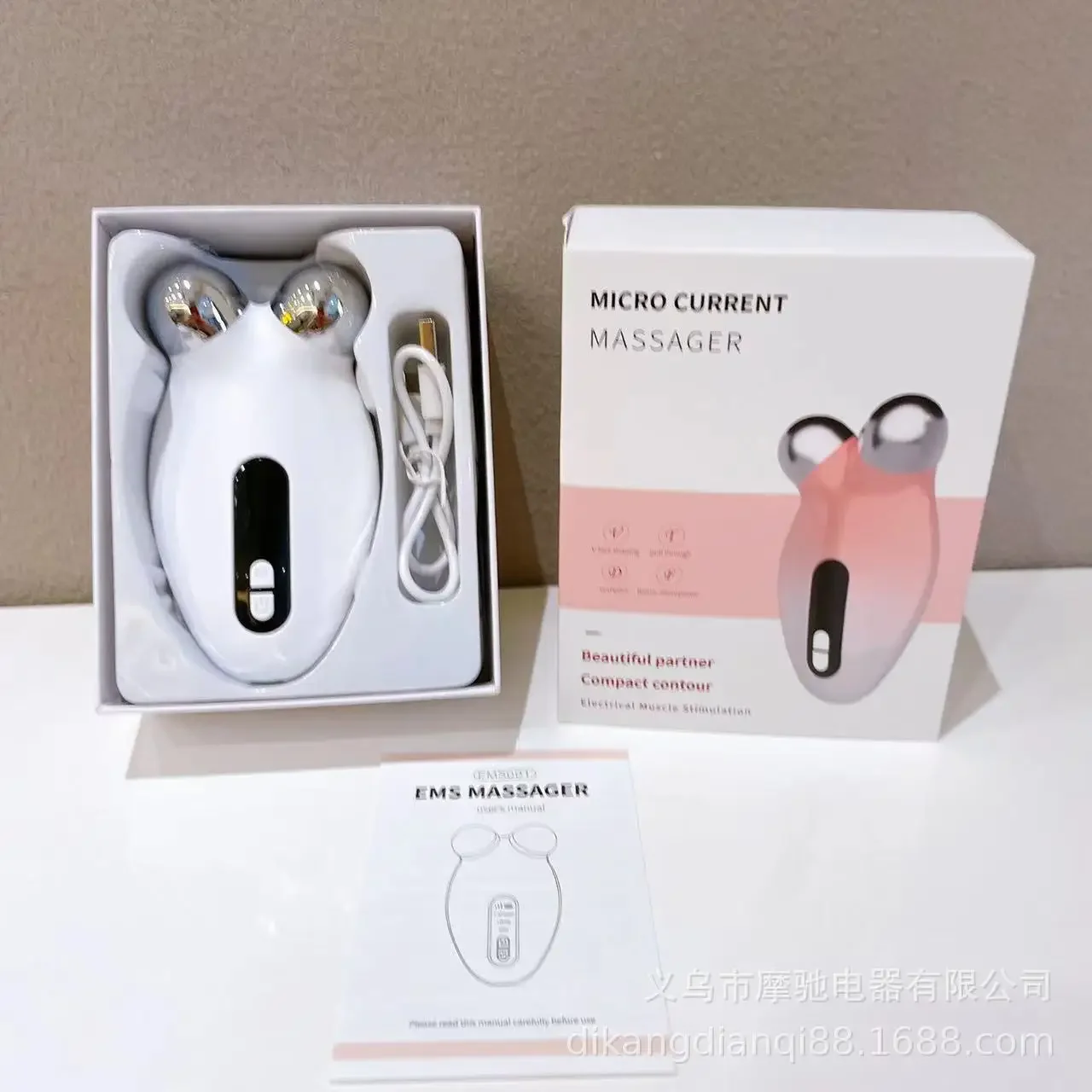 Ems Microcurrent Facial Beauty Anti-cellulite Double Chin Thermal Vibration Massage Machine Face Lift Firming and Tender Skin - Image 7