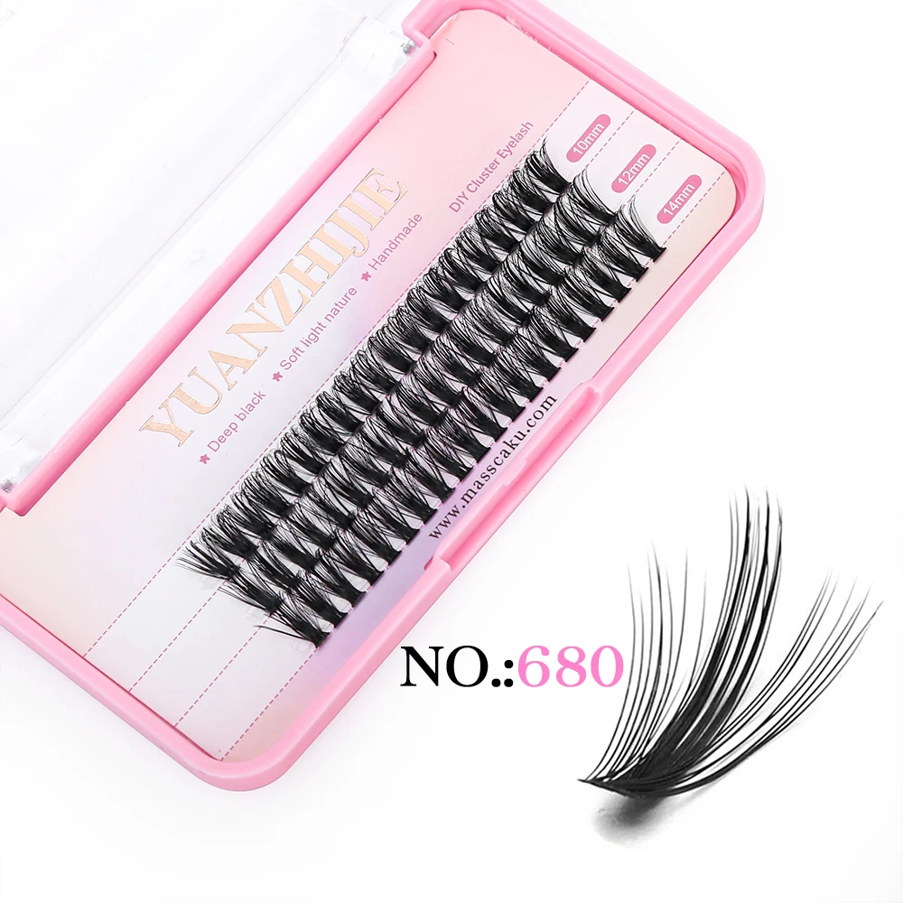 YUANZHIJIE DIY Clusters Little Devil Cosplay Eyelash Extensions Russian Faux Mink False Eyelashes Segemented Wispy Makeup Lashes - Image 11