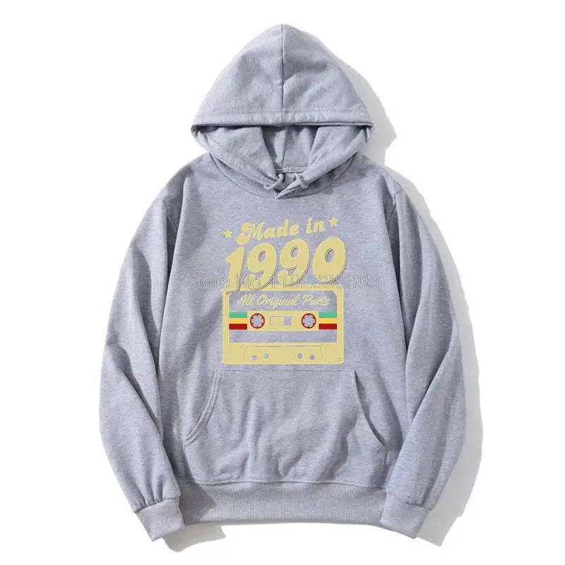 Cool Vintage Since 1990 Birthday Hoodie Leisure Hoody Sweatshirt Old Pullover Men Gift Clothes Streetwear Cotton Unisex Coat - Image 9