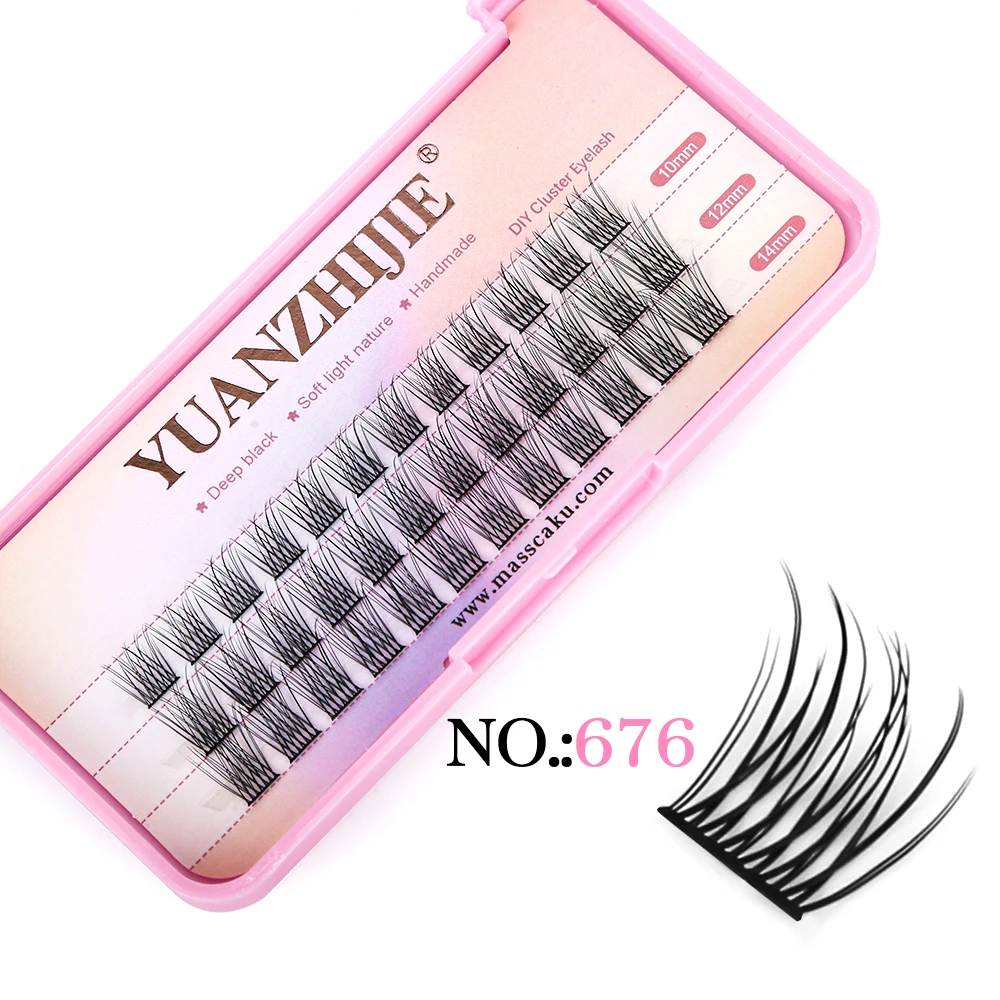 YUANZHIJIE DIY Clusters Little Devil Cosplay Eyelash Extensions Russian Faux Mink False Eyelashes Segemented Wispy Makeup Lashes - Image 14