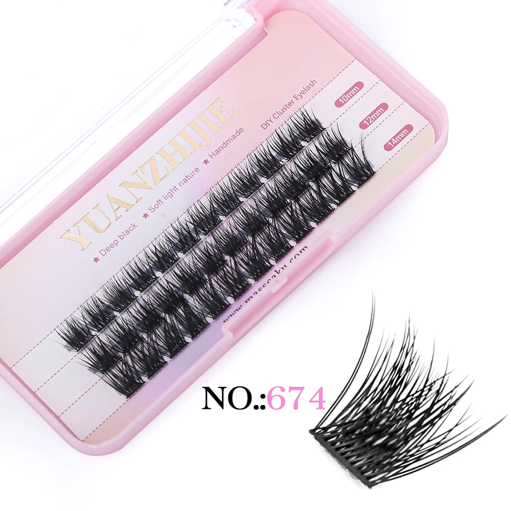 YUANZHIJIE DIY Clusters Little Devil Cosplay Eyelash Extensions Russian Faux Mink False Eyelashes Segemented Wispy Makeup Lashes - Image 7