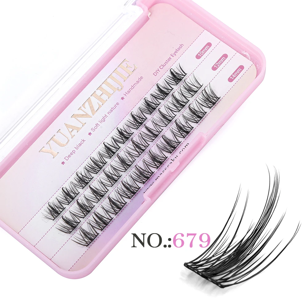 YUANZHIJIE DIY Clusters Little Devil Cosplay Eyelash Extensions Russian Faux Mink False Eyelashes Segemented Wispy Makeup Lashes - Image 9