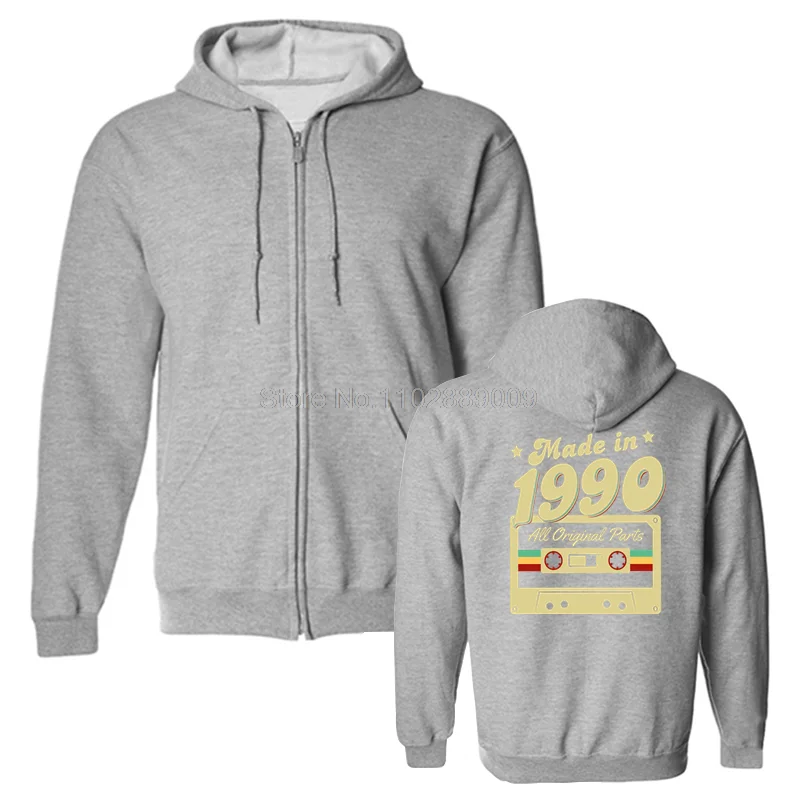 Cool Vintage Since 1990 Birthday Hoodie Leisure Hoody Sweatshirt Old Pullover Men Gift Clothes Streetwear Cotton Unisex Coat - Image 7