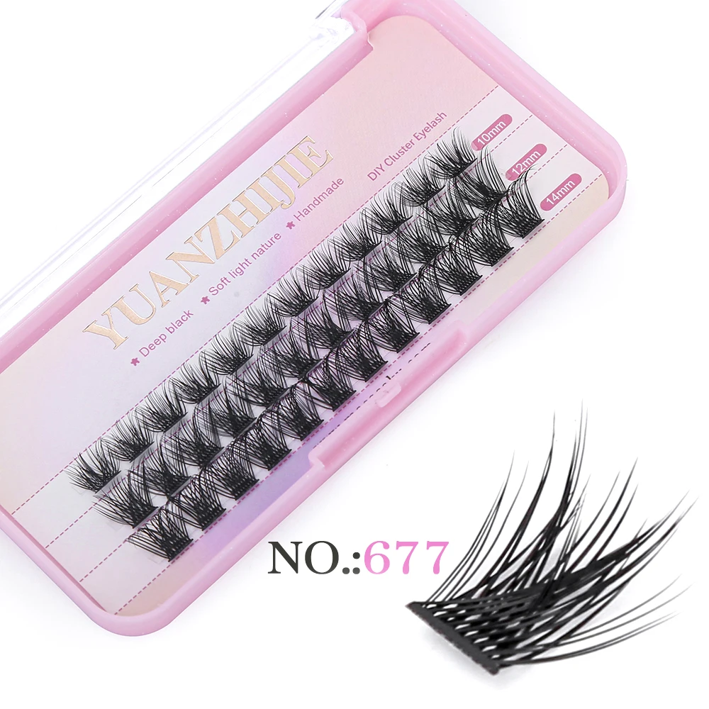 YUANZHIJIE DIY Clusters Little Devil Cosplay Eyelash Extensions Russian Faux Mink False Eyelashes Segemented Wispy Makeup Lashes - Image 10
