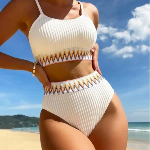 Sexy Bikinis 2023 Women Halter Brazilian Bikini Set Female Pleated Swimsuit New Triangle Swimwear Beach Wear Bathing Suit