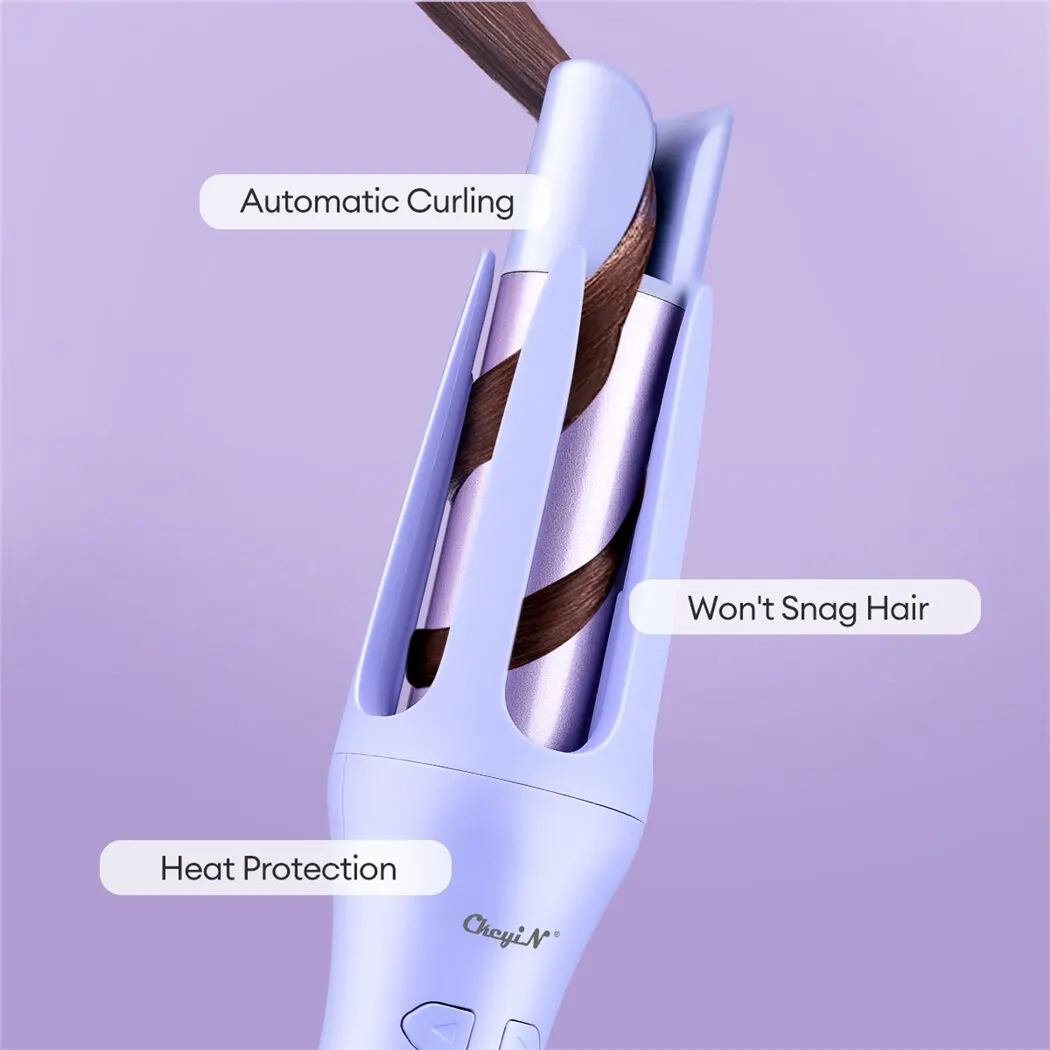 CkeyiN Automatic Hair Curler 32MM Auto Rotating Ceramic Hair Roller Professional Curling Iron Curling Wand Hair Waver - Image 3