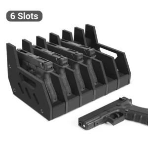 6 Slots Gun Rack Pistol Rack Soft Foam Pistol Holder for Gun Safe Cabinet Storage Handgun Stand Organizer Hunting Accessories